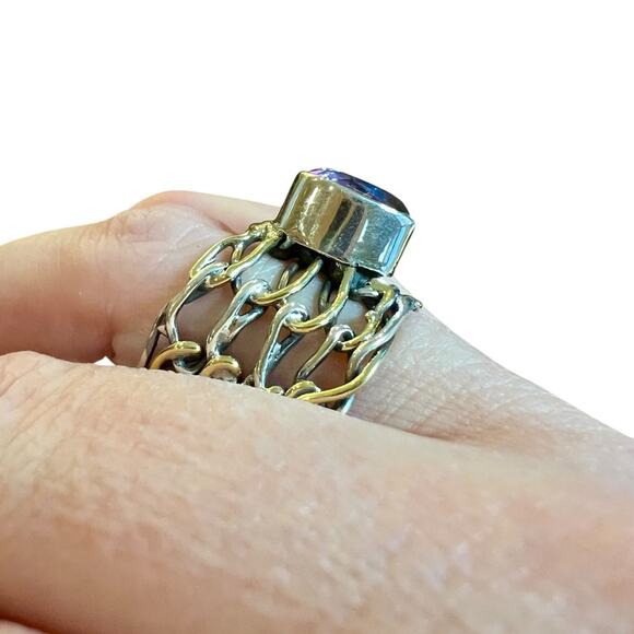 Sterling Silver Women's Mystic Topaz Ring - Size 6 - NWOT - Picture 3 of 6